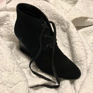 Ralph Lauren Tamia Suede Wedge Booties